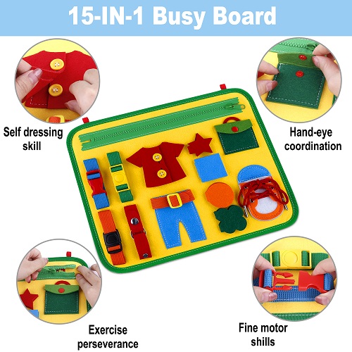 INNOCHEER Busy Board for Toddlers 2-4
