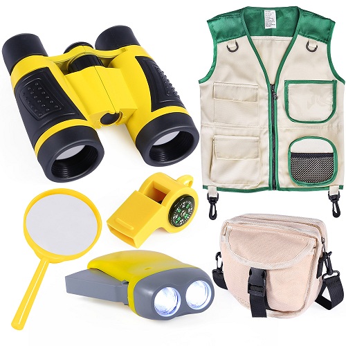 Kids Outdoor Explorer Kit with Vest and Crossbody Bag
