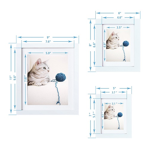 INNOCHEER Picture Frame Set White