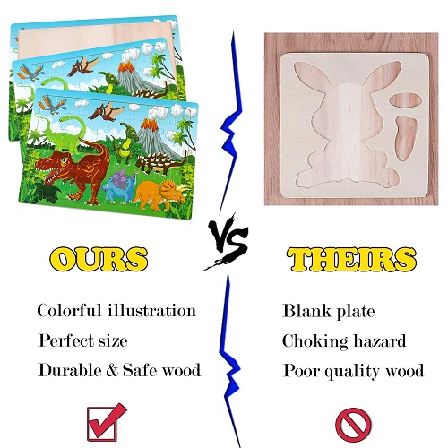 INNOCHEER Puzzles for Kids Ages 3-8 Year Old