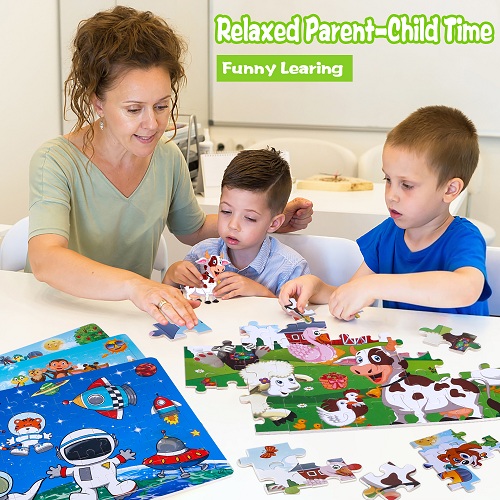 INNOCHEER Puzzles for Kids Ages 4-8