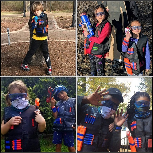 INNOCHEER Kids Tactical Vest Kit 2 Pack Compatible with Nerf