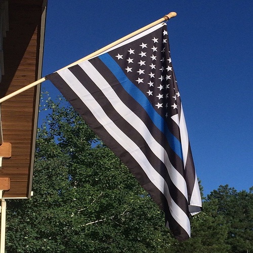 INNOCHEER Thin Blue Line Flag